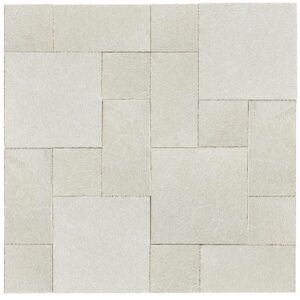 Antalya Cream Marble Roman Pattern Leathered Paver 3cm