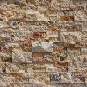 Autumn Leaves Travertine 6X24 Splitface Ledger Panel