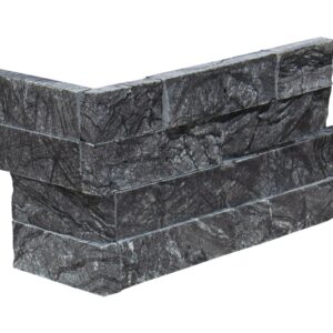 Black Hills Quartz 6X12 Split Face Ledger Panel Corner