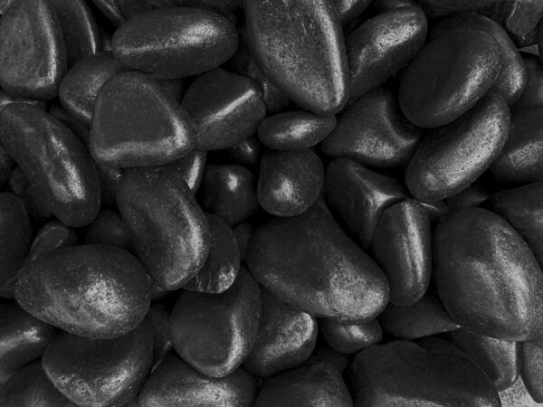 Black Polished Pebbles