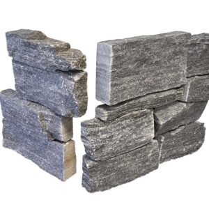 Black RockFace 8 x 16 Panel Corner