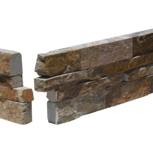 Grand Canyon Peak Quartz 6X18 Splitface Ledger Panel Corner