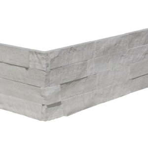 Haisa Limestone 6X18 Splitface Ledger Panel Corner