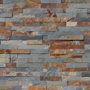 Multicolor Slate 6X24 Splitface Ledger Panel