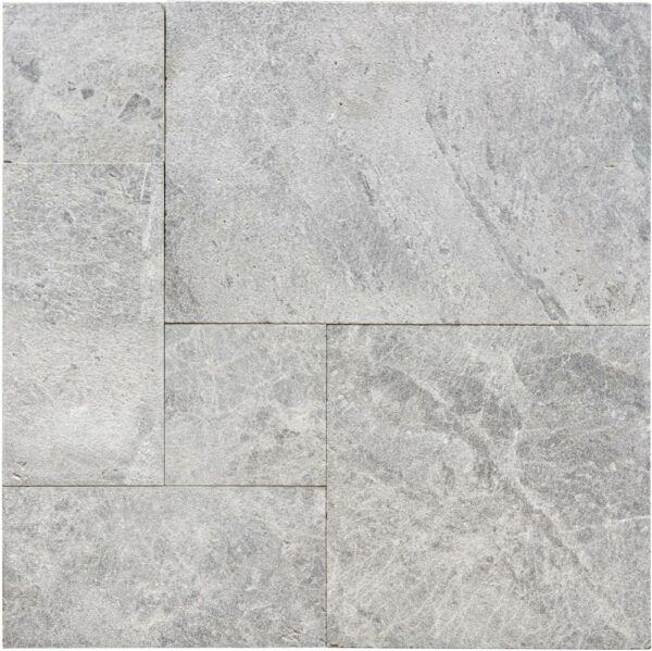 Tundra Marble French Pattern Leathered Paver 3cm