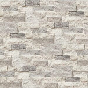 Silver Galaxy Marble Split Face 6 x 24 Ledger Panel