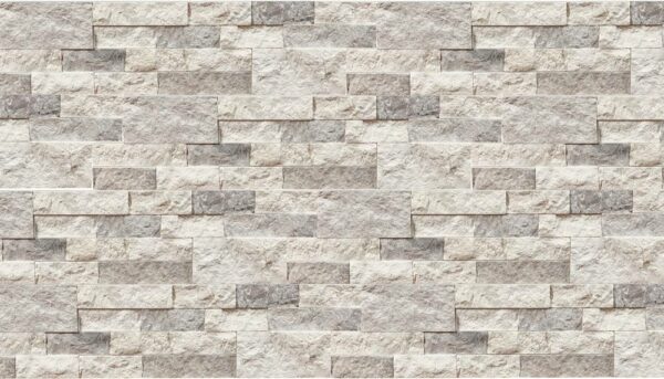 Silver Galaxy Marble Split Face 6 x 24 Ledger Panel