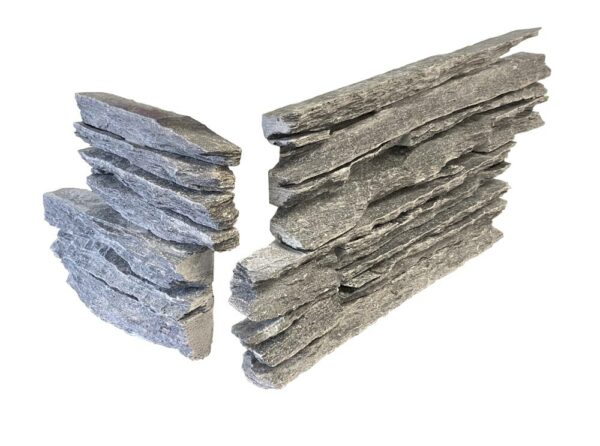 Grey Rockface 6 x 18 Stack Stone Corner
