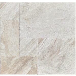 Verona Marble French Pattern Leather Finish (Sandblasted & Brushed) Paver 3cm