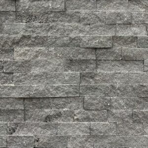 Black Basalt Split Face 6 x 24 Ledger Panel
