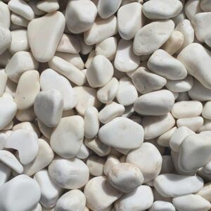 Bright White Natural Pebbles