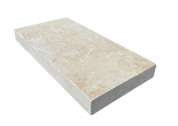 Cordoba Cream Single Sizes Tumbled Pavers 3cm