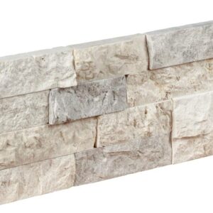 Silver Galaxy Marble Split Face 6 x 18 Ledger Panel Corner